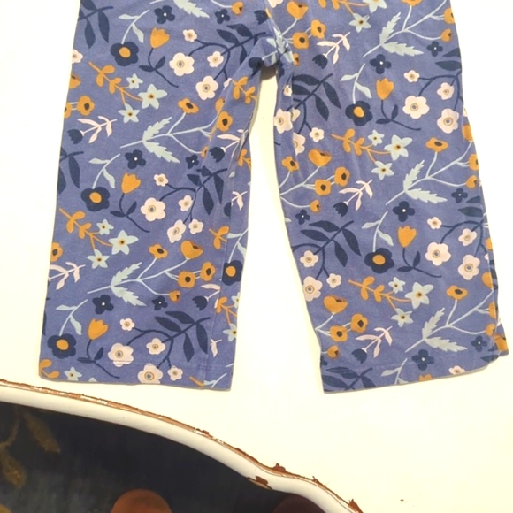 Alice + Ames Girls Size 5 Short Sleeve Wide Leg Jumpsuit in Underwater Florals - Picture 3 of 4